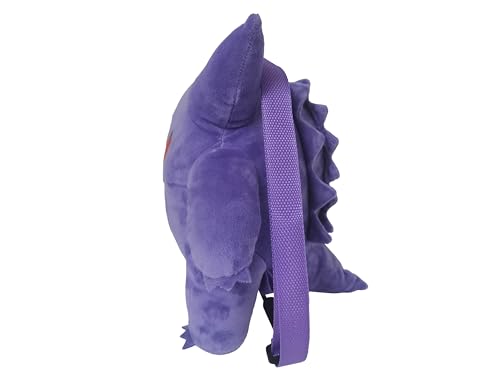CyP Brands Pokémon Kinder-Rucksack, Plüsch-Design, mit verstellbaren und abnehmbaren Bändern, Violett, offizielles Produkt, dunkelviolett, Estandar, Casual