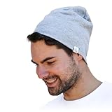 DefenderShield EMF Radiation Protection Beanie Cap - Blocks Wireless EMF & 5G Radiation (Gray Adult/Large)