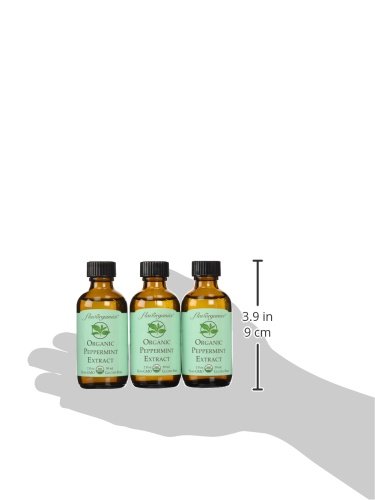 Flavorganics Organic Peppermint Extract, 2-Ounces Glass Bottles (Pack Of 3) #TOP6