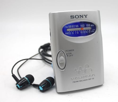 Sony SRF59SILVER AM/FM Walkman Stereo Radio (Renewed)