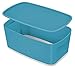 Produktbild Leitz MyBox kleine Aufbewahrungsbox mit Deckel, Sanftes Blau, Cosy-Serie, 52630061