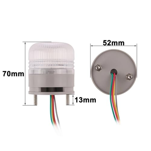 Luz de advertencia señal intermitente multicolor 3 en 1 industrial con voltaje múltiple flexible 4