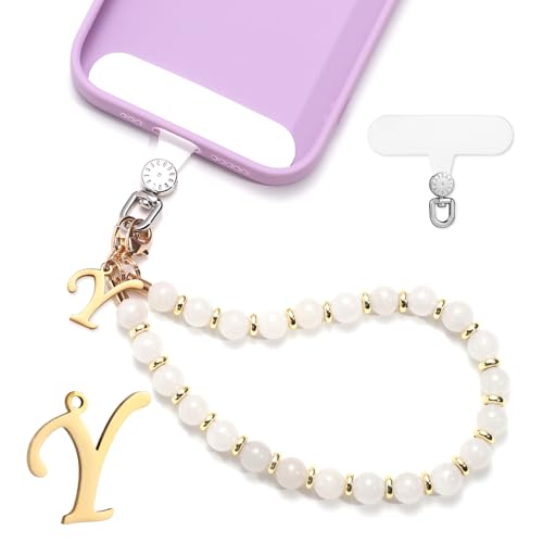 1 Set Beaded Phone Wrist Strap, Initial Phone Charms Detachable Letter B - Photo 73 sur 176