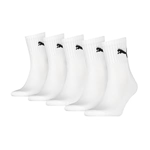 PUMA Puma Unisex Short Crew Socks (5 stuks) uniseks-volwassene Sokken (5-Pack)