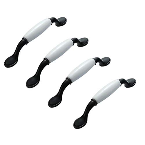 BOZONLI 4 Pack Ceramic Handles, Cupboard Handles