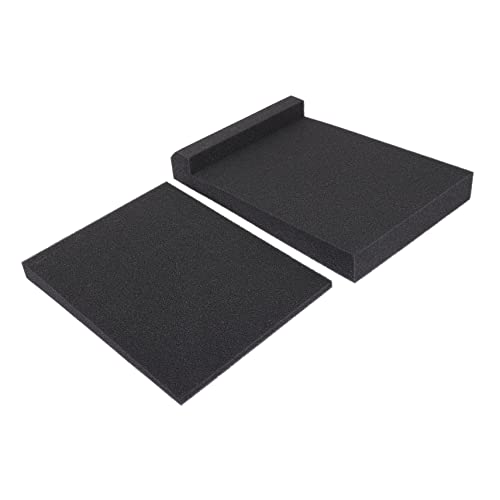 Kisangel 1Set Almohadillas de Aislamiento de Ruido de Audio para Monitores de Estudio y Altavoces, Almohadillas Acústicas Versátiles para Configuraciones de Sonido Óptimo Negro miniatura 1