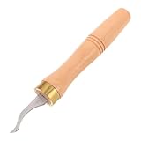 Expérience de réparation ergonomique : conçu comme un couteau de réparation à manche en bois, sa poignée arrondie offre un contrôle stable et confortable, idéal pour les travaux de précision en lutherie, les outils de fabrication et les couteaux à rainurer à manche en bois