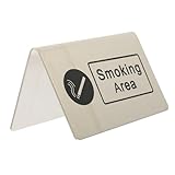 FUNOMOCYA Raucherbereich Schild Kreatives Tischschild für Raucherbereich Robustes für für Cafés Restaurants Bars