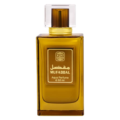 Naseem Mufaddal Aqua Perfume Alcohol Free With Composition Of Bergamot Cedar Musk Leather Long Lasting Arabian Fragrance For Men Extrait De Parfum 2.7 Fl Oz #TOP5