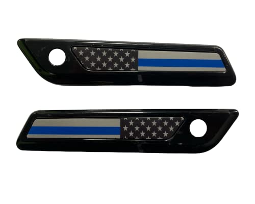 Kustom Cycle Parts - Insertos para Alforjas Azul Línea Americana para Harley Davidson Touring 2014 en adelante miniatura 2