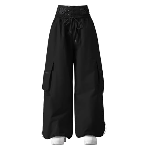 HOTIAN Womens Baggy Snowboard Pants Casual Insulated Winterproof Waterproof Loose