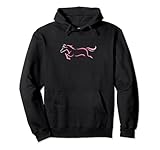 Aquarell Pferd Tribal Art Tattoo Kunst Rosa Pink Weiß Pullover Hoodie