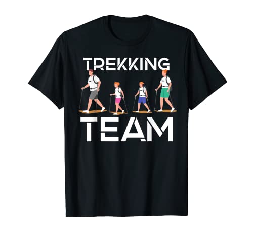 Squadra Di Trekking Escursioni Escursionista Escursione Maglietta