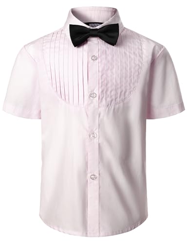 Chemise de smoking garçon 6-14 ans JOGAL avec nœud papillon