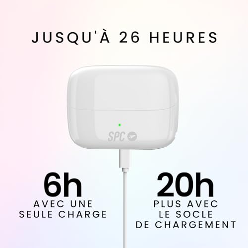 Écouteurs sans fil SPC Ether 2 Pro Bluetooth ANC et autonomie 26 heures - 5