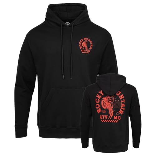 Rocky Mountain ATV/MC Throwback Hoodie Large Black