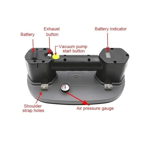 Ventosa de vacío eléctrica de 2600mAh con succión automática para granito y vidrio 3