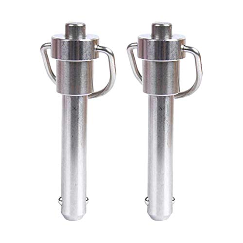 VANKOA 2 Packs Push Pull Ball Lock Pins Handle Quick Pin Shank Ball Lock 15mm