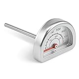 Termometro Professionale Da Forno, Termometro Da Forno in Acciaio Inox Con Sonda Da 8,5 Cm per Temperatura Da 0 °c a 400 °c, Ideale per Forno per Pizza, Forno a Legna, Forno in Pietra, Barbecue