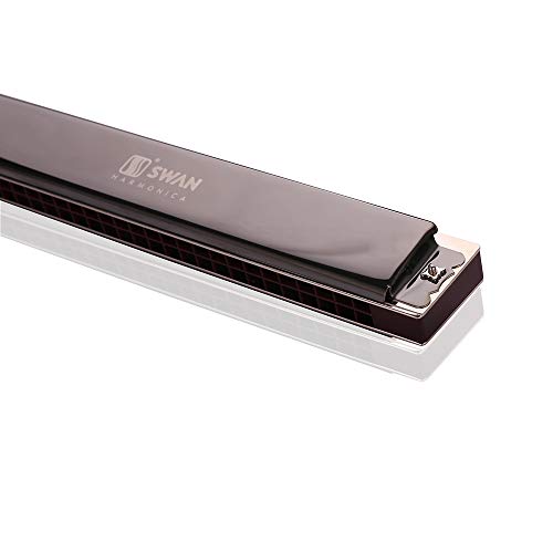 Swan 28-hole Wide Range Playing Harmonica C Key304 Stainless Steel Advanced Phosphor Bronze Gong More Professional Worth Collecting for Adults Beginners Kids - Image 4