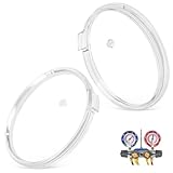 2 Pack 49100 80 mm Replacement Crystal Gauge Lens Compatible with Yellow-Jacket &...