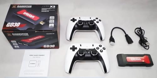 Image of Voila Gamestick GD30 Retro Game Console - 35,000+ Built-in 2D /3D Games, Wireless Controllers, HDMI Output, Linux-Based Plug & Play TV Gaming Stick