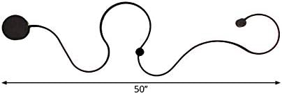 Miniatura 6 de LITFAD 50 "W Waves Wall Lighting Ideas Modernista Metal LED Lámpara de pared Aplique Negro Lámpara de pared creativa Lámpara de techo en luz blanca