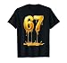 67 Gold Drip Funny Six Seven Meme Boys Kids 6 7 Dripping 6-7 T-Shirt