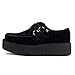 Price comparison product image T.U.K. Unisex Adults' Mondo Sole Round Creeper Trainers, Black, 5 UK