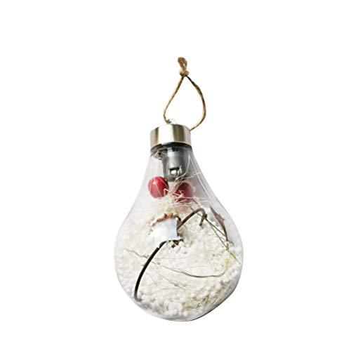 BESTOYARD 1 peças de enfeites de árvore de Natal bola de LED para pendurar para decorações de árvore