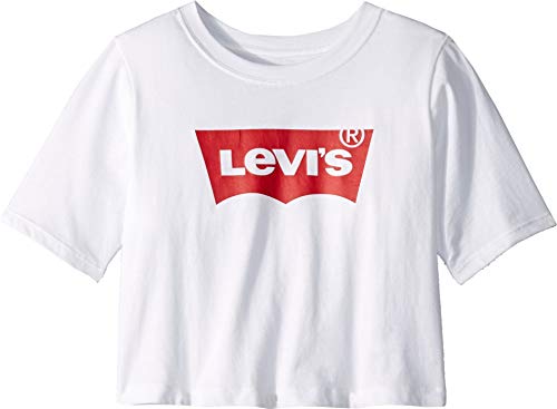 Image of Levi's Girl's Cotton Regular Fit All Over Print High Rise Top