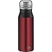 alfi Trinkflasche Edelstahl 600ml, elementBottle Pure rot, 5357.212.060 Wasserflasche auslaufsicher, spülmaschinenfest, BPA-Frei für Schule, Sport, Stadtbummel, Freizeit