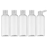 LISAPACK 3.4 oz Travel Bottles for Toiletries, Plastic Travel Size Containers for Shampoo Conditioner TSA Approved, Empty Small Squeeze for Lotion, Clear Leak Proof Mini Liquid Tube for Refillable