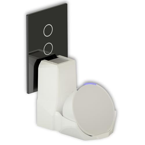 Suporte De Tomada Parede Levitar Amazon Alexa Echo Pop Esconde os Fios Stephan