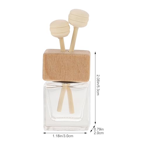 Botellas de Vidrio para Difusor con Tapa de Madera para Aromaterapia y Aceites Esenciales 3