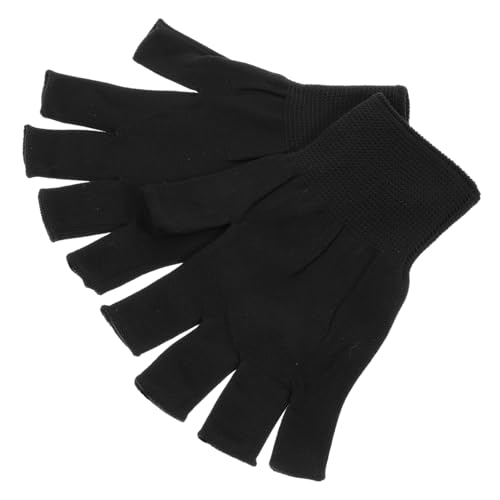 FOMIYES Half Finger Sun Gloves Nail Gloves Manicure Protection Driving Safety Outdoor Stretchy Fashionable