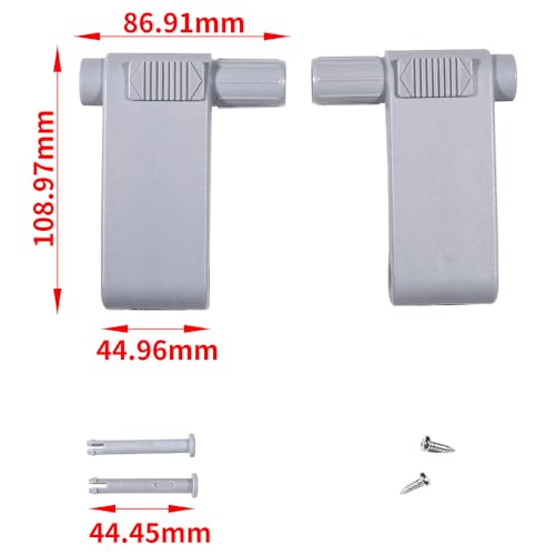 VHEUHZ Griffhebel Set AF86`/BA Ersatzteile Braas Atelier Dachfenster Kompatibel mit Braas Atelier-Fenster BA und AF-Dörken Griffgarnitur Grau Griffset (Grau)