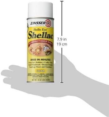 Zinsser 408 Bulls Eye Shellac Spray, 12 oz, Clear