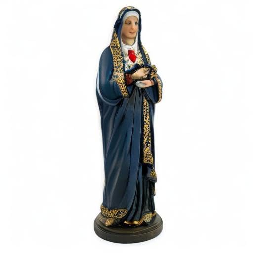 Virgen de Los Dolores Mater Dolorosa Estatua Religiosa 12 pulg miniatura 3
