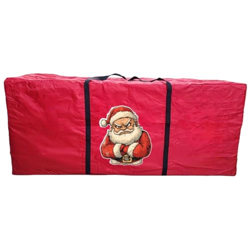 Caja de almacenamiento para árbol de Navidad, contenedor organizador impermeable, bolsa de almacenamiento de guirnalda para decoraciones de temporada, ático, sótano, debajo de la cama, apartamento