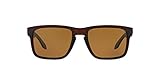 Oakley Men's Holbrook Polarized Rectangular Sunglasses,Matte Rootbeer Frame/Bronze Lens,one size