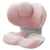 Ergonomic Lumbar Support Posture Corrector Back Seat Cushion for Office Chair, Comfortable Extra Wide & Sturdy, Waist Butt Cradle, Lumbar Support Pillow for Office Desk, Floor, Car