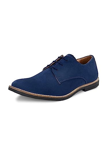 Image of HiREL'S Premium Suede Derby Smart Casual Shoes for Men | Office Soft Cushioned Corporate Casuals
