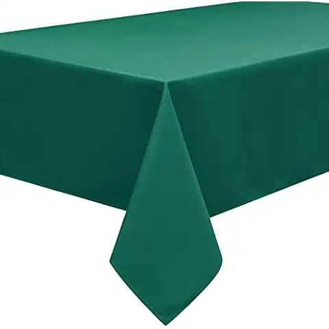 Mantel Home Direct 100% poliéster Verde Azulado Cover