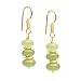 Gempires Green Dangle Earrings for Women – Sage Jade Beaded Boho Earrings, Light Green Crystal Drop Earrings, Handmade Statement Jewelry Gift for Her