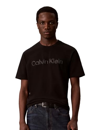 Image of Calvin Klein Men's Relaxed Fit CK Logo Crewneck T-Shirt
