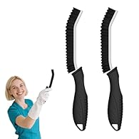 Quality Materials: Crevice cleaning brushes sturdy plastic and alloy structure, PP handle, not easy to bend, serrated hard bristles, not easy to deform and fall off, durable and sustainable. Ergonomic Design: Non-slip ergonomic design handle, easy to...