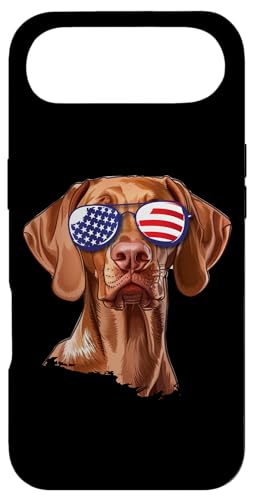 Funny USA Flag glasses 4th July Patriotic Vizsla Dog Lover �X�}�z�P�[�X iPhone Air �p