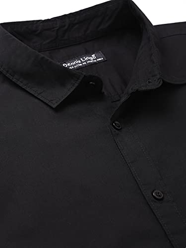 Dennis-Lingo-Mens-Solid-Slim-Fit-Casual-Shirt