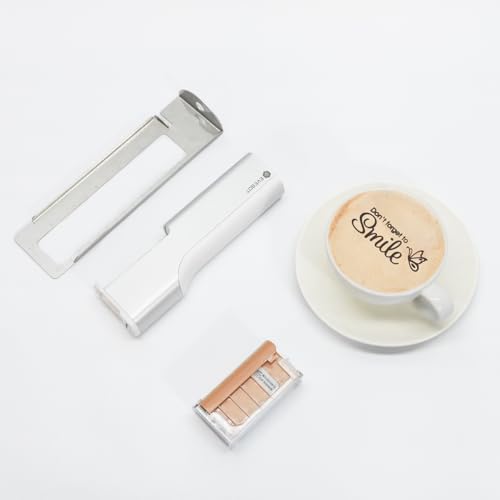 EVEBOT Creative PrintPen Handheld Coffee Latte Macaron Cookie Cocktail Surface Coloring Tool DIY Design Birthday Gifts Bluetooth 4.2 - Black Pod *1